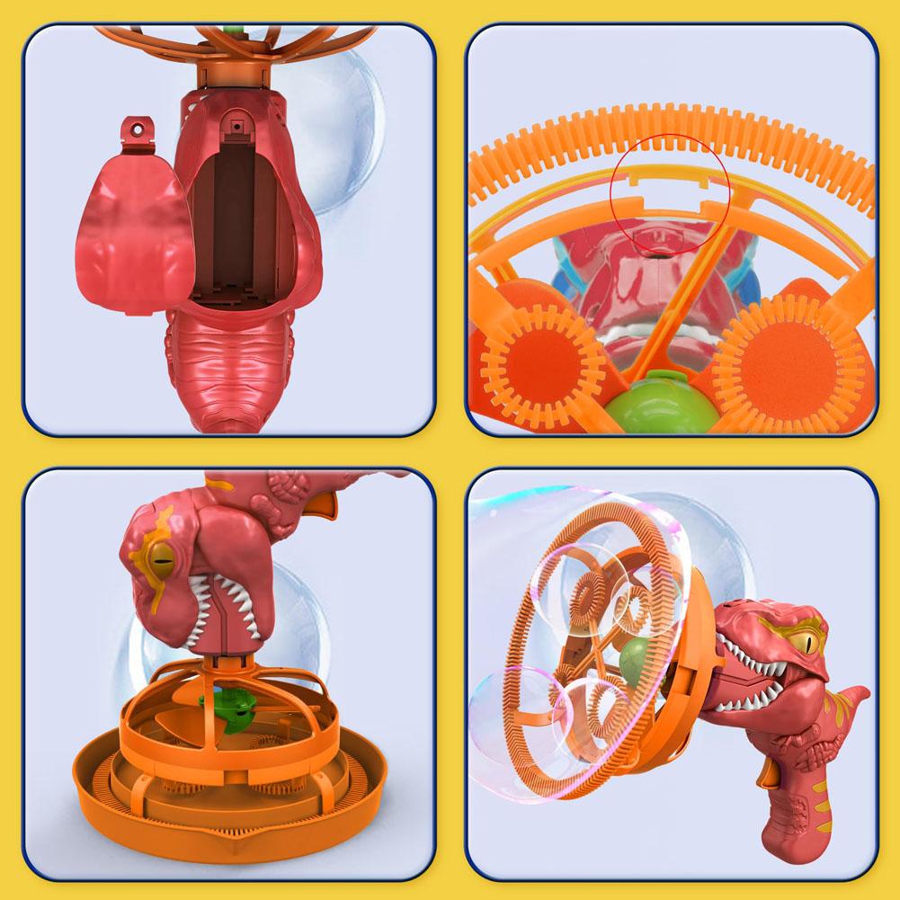 Bubble Gun Bubble Machine Dinosaurus Hračky Bubble Machine Vhodné pro děti a batolata Bubble Gun Party Dárky k narozeninám