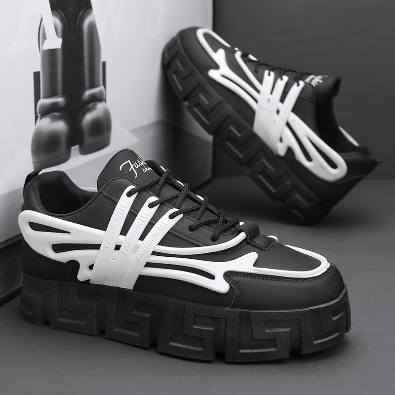 Модные мужские кроссовки на платформе — фото 18