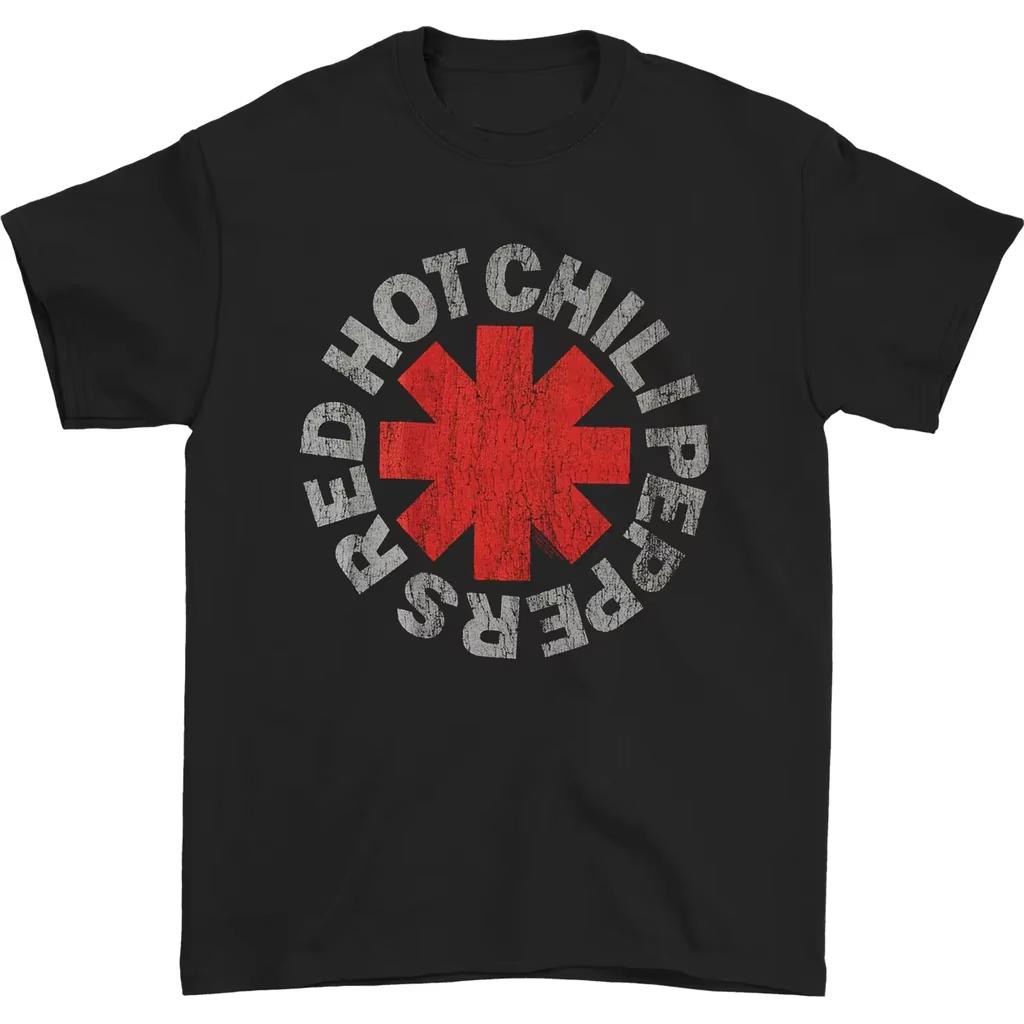 Red Hot Chili Peppers Rock Short Sleeve T-Shirt Men's Punk Cotton Summer T Men Clothing Harajuku