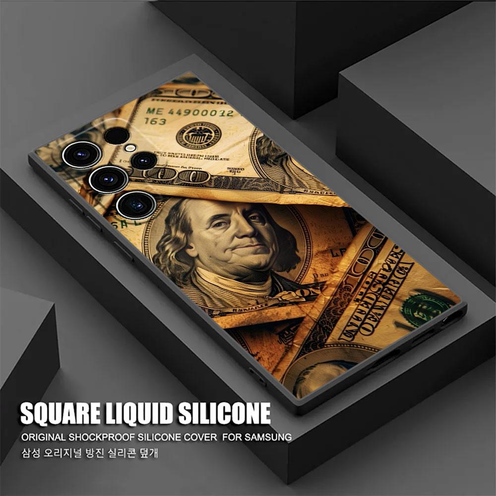 Cash Dollars Pictures Printing S26Ultra Case For Samsung Galaxy S26 S25 S24 S23 S20 S21 FE S22 Ultra Plus Cases Soft Phone Cover