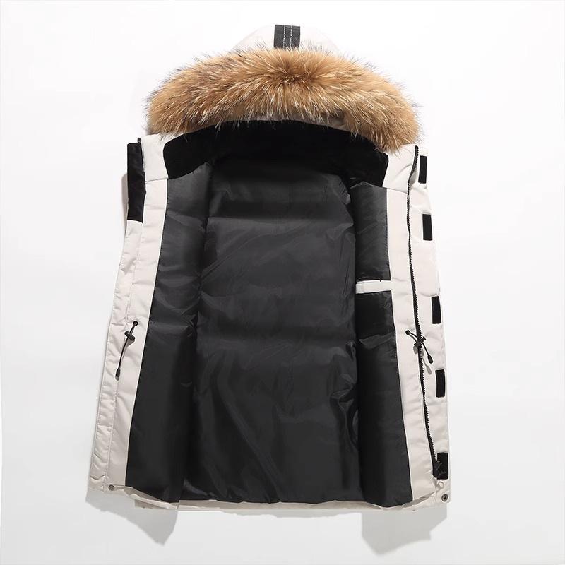 Korean running men's outdoor military clothing couple down jacket women's and men's medium and long thickened jacket
