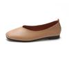  sapatos femininas women cute sweet light weight brown soft pu leather slip on flat shoes lady casual loafers ab480