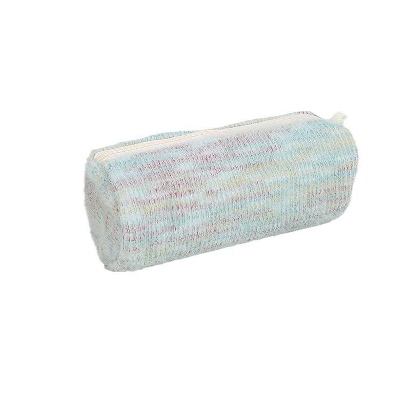 Plush Cartoon Pen Case With Large Capacity For Girls Stationery Storage