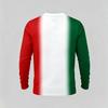 T-shirt à manches longues imprimé thème Mexique Mode Décontracté Motif Drapeau Mexicain Streetwear Homme Sport Extérieur Respirant Hauts