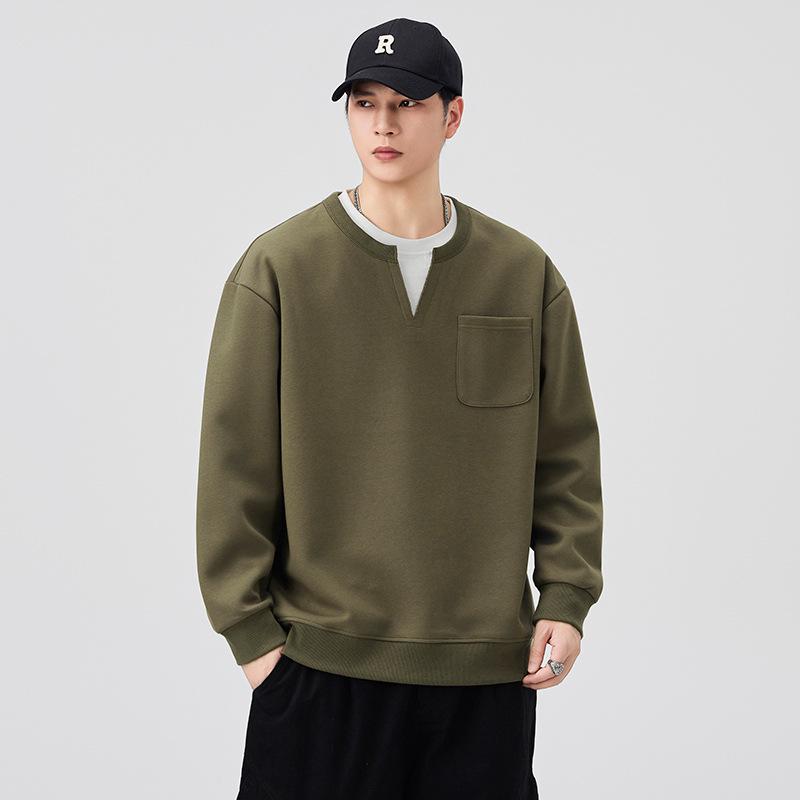 

Trendy Men s 2025 V-Neck Two-in-One Loose Casual Shirt M