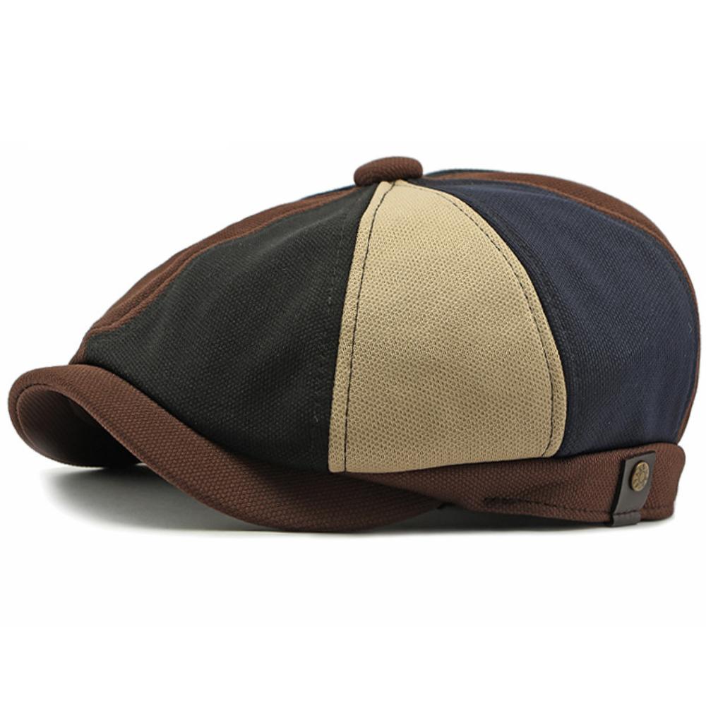 HT4774 Mens Berets Women Spring Summer Hat Sun Cap Solid Artist Painter Beret Hat Male Female Ivy Flat Cap Adjustable Beret Cap