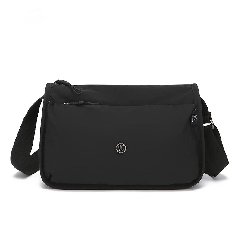 

Модная и минималистичная женская сумка через плечо, вместительная и прочная женская сумка-бостон из нейлона, сумка кроссбоди для поездок на работу чёрный