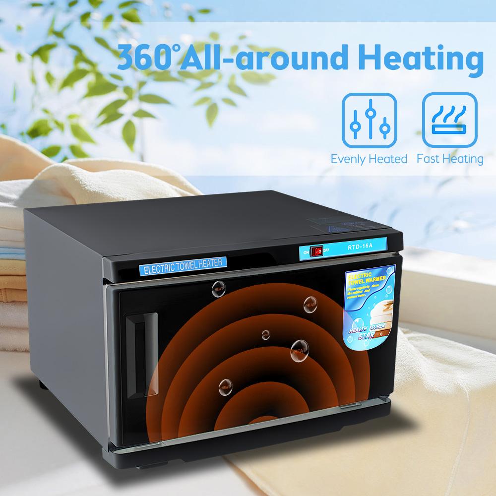 Towel Warmer Cabinet 16L Large Capacity 200W Bath Towel Warmer Fast Heating for Facial Spa Hair Beauty Salon Equipment and Home