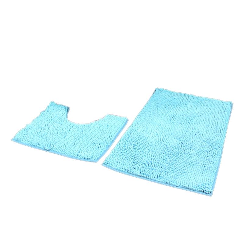 Bathroom Rugs Chenilles Bath Mats Set of 2 Nonslip Bath Mats Super Absorbent UShaped Carpets Decoration Machine Wash
