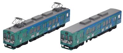 Railway Collection Tetsukore Iga Railway 200 Series 205 Formation Ninja Train Green 2-Car Set D Diorama Supplies 326601
