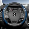 EXHN9 Suitable for Renault Carbon Fiber Texture Steering Wheel Cover with Segmented Quick-Release Design Sandero Clio Duster 