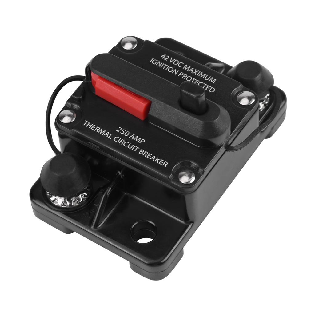 DC12V42V Bilstereo Ljud Inline Strömbrytare Manuell Återställning(250A)