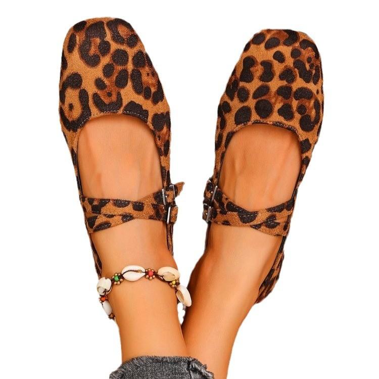 New breathable comfortable casual versatile one-pedal fashion flats Mary Jane women's shoes single shoes Doudou shoes