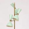 1920s Mid Century Italian Style Brass Floor Lamp with Base and Cone Shaped