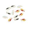 10pcs/bag Mixed Shape Fish Poker Pendants Enamel Metal Necklace Bracelet Connector For DIY Jewelry Making Supplies Accessories