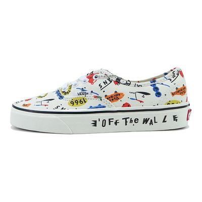 Zapatillas de Skate Auténticas de Moda de Caña Baja Zapatillas Unisex Blanco Roto VN000QERYQ1