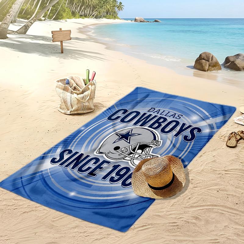 Asciugamano da Spiaggia Stampa Dallas Cowboys Morbido Portatile Asciugatura Rapida?Asciugamano Asciutto Per Piscina Vacanza Estiva Sport all'Aperto