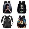Wednesday The Adams Family Backpack Large Capacity Schoolbag Travel Bag For Kids