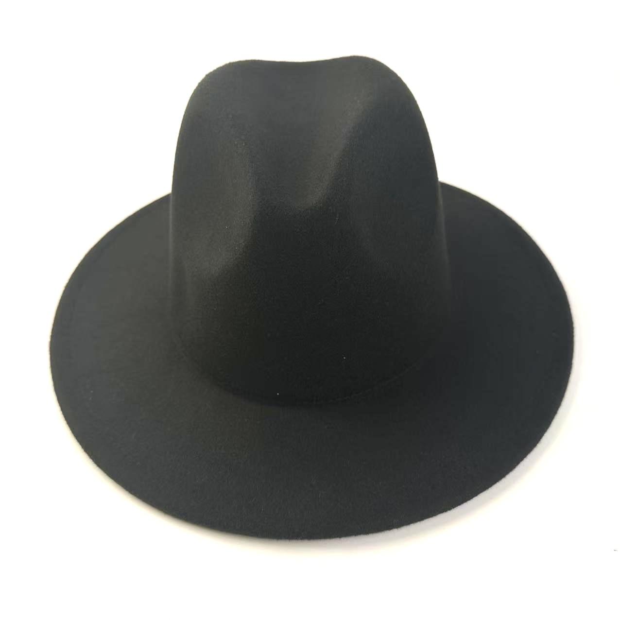 Западная ковбойская шляпа Британский стиль Тысяча птиц Твидовая цилиндрическая шляпа Мужская джазовая шляпа Женская шляпа от солнца 56-58cm