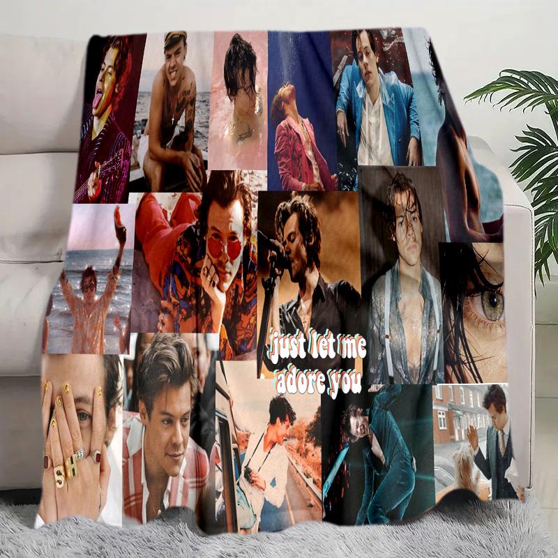 Coperta Harry Styles Perfetta per Tutte le Stagioni Morbida Confortevole Divano Ufficio Pisolino Viaggio Regalo di Compleanno Regalo di Natale