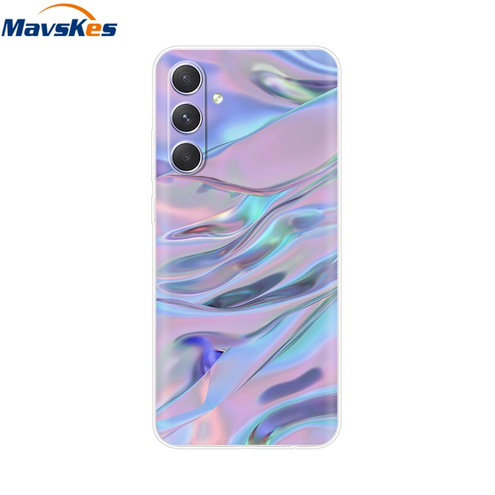 Shockproof Clear Silicone Soft Phone Back Case For Samsung Galaxy A55 5G SM-A556V A 55 Cases Cover Coque Shell Bags Mask Fundas