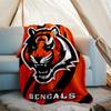 Cincinnati Bengals LOGO printed throw blanket—soft,warm;versatile blanket for all seasons—perfect as &air-conditioning throw,nap blanket