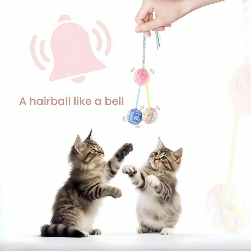 Soft Interactive Cat Toys For Indoor Cats Self Play, Cat Supplies (Random Color) Christmas For Holiday Gift Giving