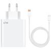 Snellader 67W + USB-C Kabel 6A 1 Meter voor Xiaomi Redmi Note 15 Note 14/Pro Plus 13 12 4G-5G, A5,15C,14C,13C