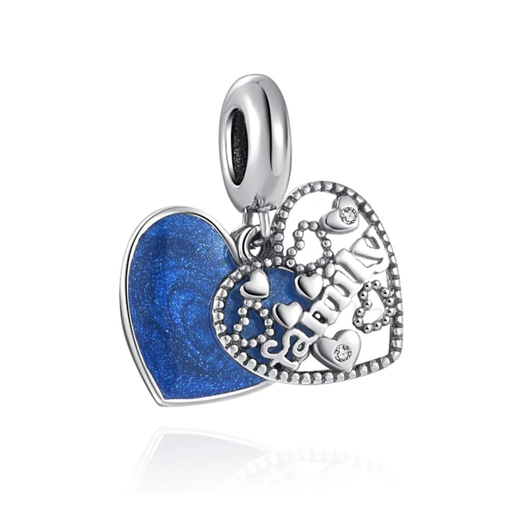 925 Silver Charm Family Tree Sunflower House Pendant DIY Bracelet Jewelry Gift for Women Fashion Trendy