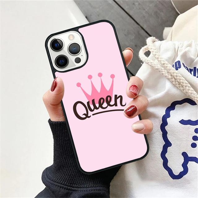 Koningin prinses kroon Coque Shell Voor iPhone 17 Air 15 16 14 13 12 Pro Max 11 Pro Max Plus Telefoonhoesje Cover