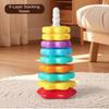 Rainbow Colored Spinning Stacking Toys Stacking Puzzle Baby Stacking Puzzle  Kids Gift