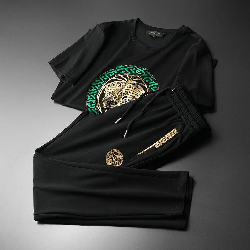 Μοντέρνο Ανδρικό Σετ Καλοκαιρινό T-Shirt & Σορτς Mercene Ελαφριάς Πολυτέλειας