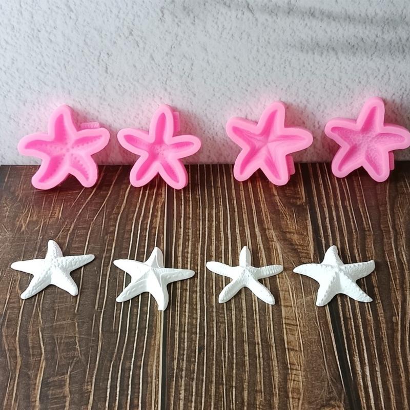 Sea Creature Star Fish Silicone Candle Molds Epoxy Resin Molds for Candle Soap Home Decoration Gypsum Silicone Molds