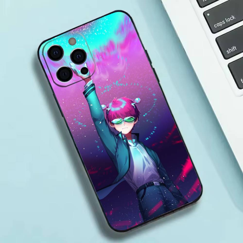 Anime S-Saiki Kusuo Phone Case Silicone Soft For IPhone 17 16 15 14 13 12 11 X XR Plus Pro Max Plus