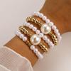 European Retro High-Quality Exaggerated Metal Open Cuff Wire Bracelet for Women