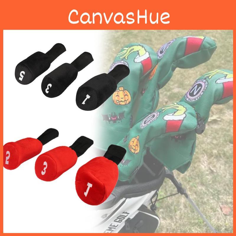 Golf Accessories Club Cotton Head Covers Plush Interior Wooden Club Protection
