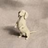 3d Printed Dachshund Figurine Modern Mini Dog Shape Sculpture DIY Coloring Animal