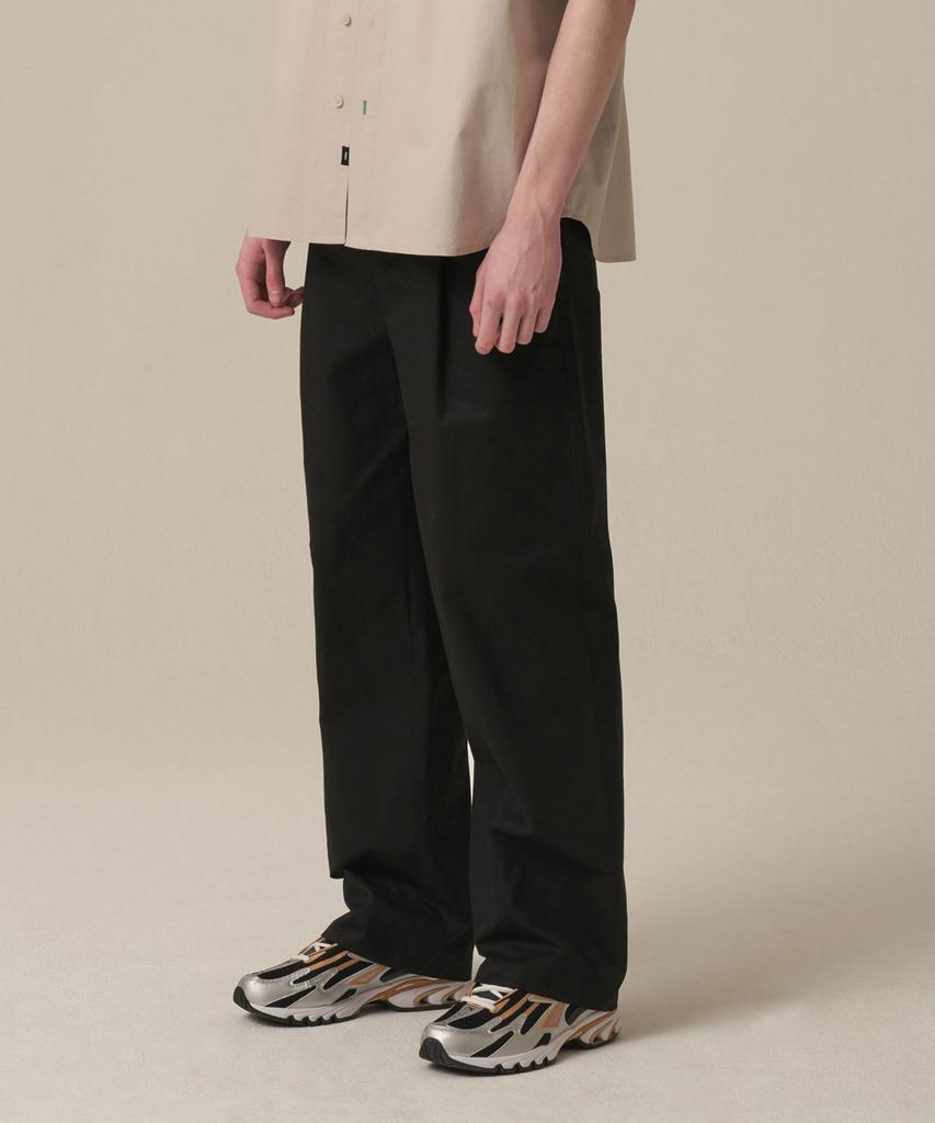 WMC City Boy One-Pleat Cotton Pants_Black