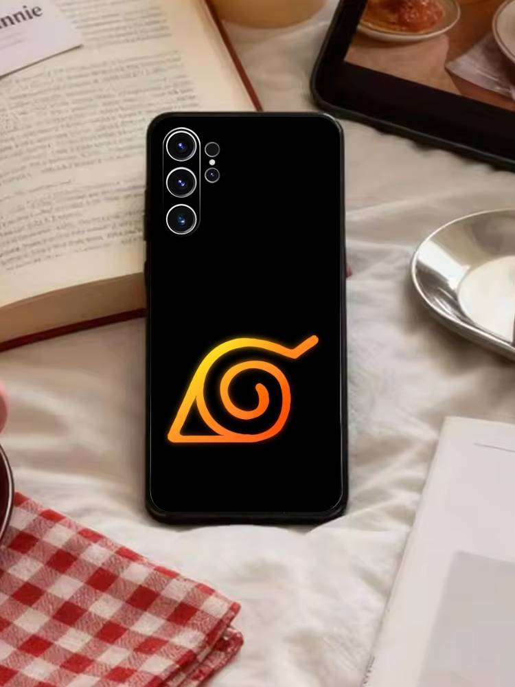 Anime M-Narutos Cover Phone Case For Samsung S26,S25,S24,S23,S22,S30,S21,Ultra,Plus,FE 5G Black Soft Cover