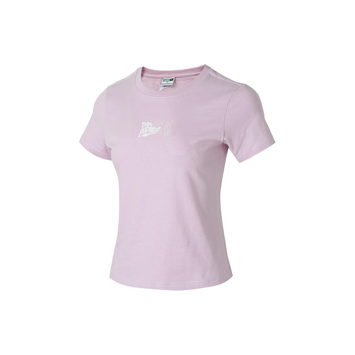 

New PUMA T Shirts Women s Pink 626865-60 XS