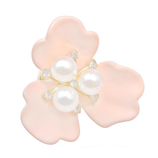 Spinki do mankietów Kamienie stras Imitacja pereł Kształt kwiatka z pręcikami Pokrowce na guziki Montaż na klips Błyszczące ozdobne klipsy do guzików DIY Ubrania