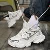 White Sneakers Hidden Heels Heightening Walking Work Shoes For Men 4/6/8CM Summer Casual Sports Breathable Taller Shoes