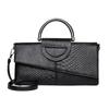 European American Womens Crocodile Pattern Clutch Elegant Evening Handbag Stylish Shoulder Crossbody Bags for Women Daily Use