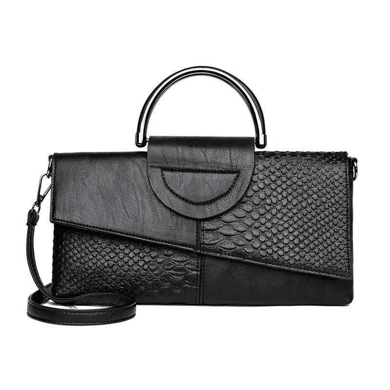 European American Womens Crocodile Pattern Clutch Elegant Evening Handbag Stylish Shoulder Crossbody Bags for Women Daily Use
