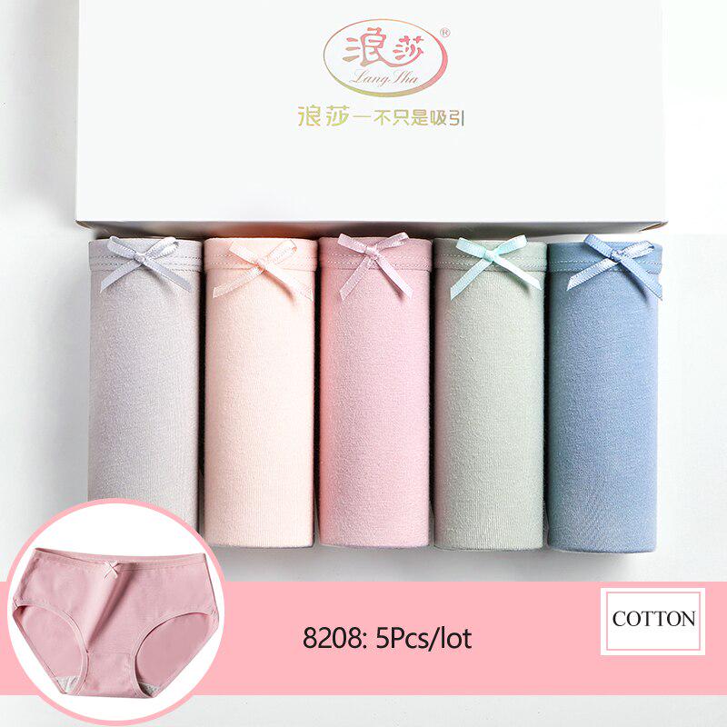 Lot De 5 Culottes Femme Sans Couture En Coton - Taille M/L/XL - Confortables, Respirantes, élastiques - 9