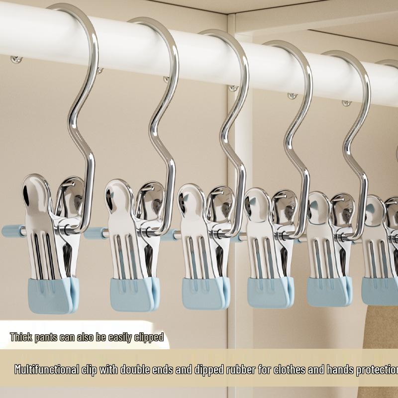 Multifunkční větruodolný kolíček na prádlo: Bezešvý držák na klobouk a kalhoty