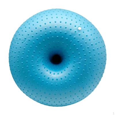 55 cm Donut-förmiger Gymnastikball, aufblasbarer Yoga-Fitnessball für rhythmisches Training, Balance