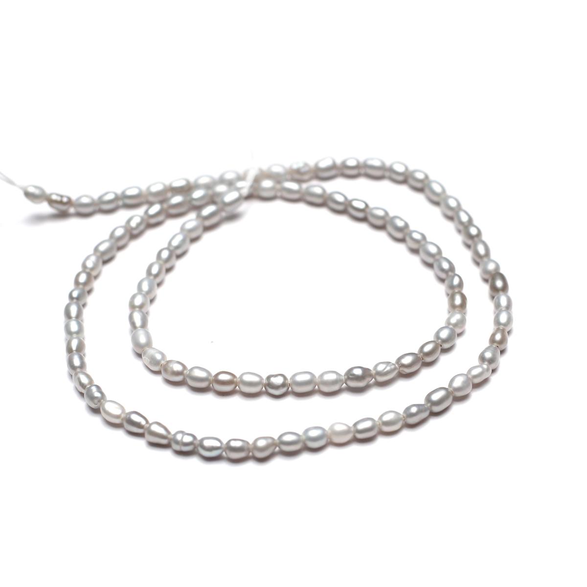

1 нить, серые натуральные пресноводные жемчужины, ручная работа, жемчужные бусины формы «рис», 3-4 мм, для DIY ожерелья, поделок для изготовления ювелирных изделий, длина 36 см 1String/3-4mm-36cm серый