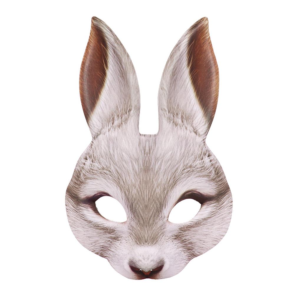 

Хэллоуин Пасха Имитация Животного Маска Для Праздничного Украшения Реквизит Маскарад 3D Маска Кролика Макияж Вечеринка Белая Мультяшная Маска