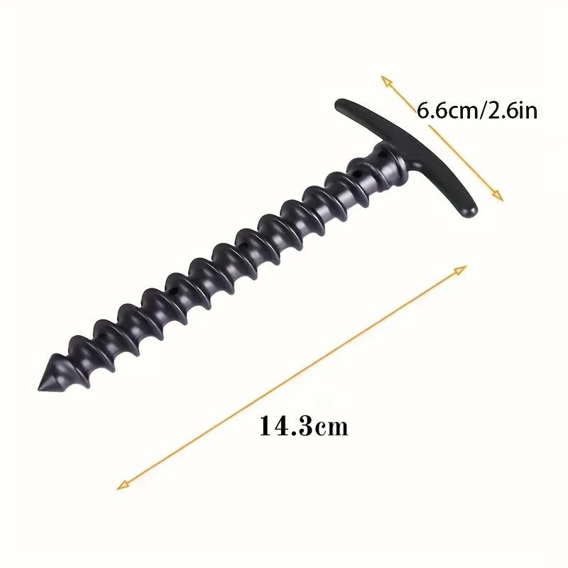 10-Pack Camping Tent Stakes, Beach Nails With Serrated Threads - Durable, Lightweight & Easy To Use Fit For Camping And Outdoor